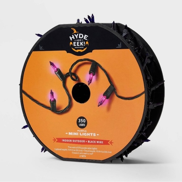 NWT 350 count incandescent mini string lights purple Halloween Christmas - Picture 8 of 9
